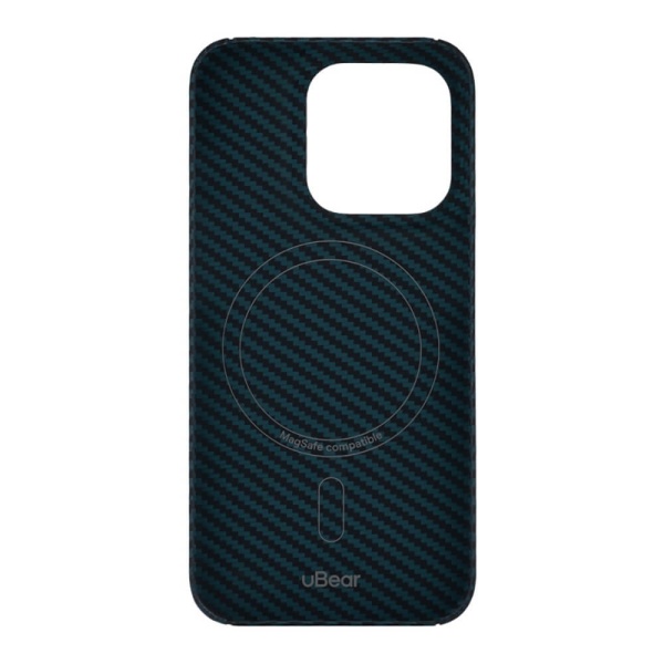 Чехол Ubear Supreme Kevlar Case для iPhone 15 Pro, MagSafe. Цвет: синий