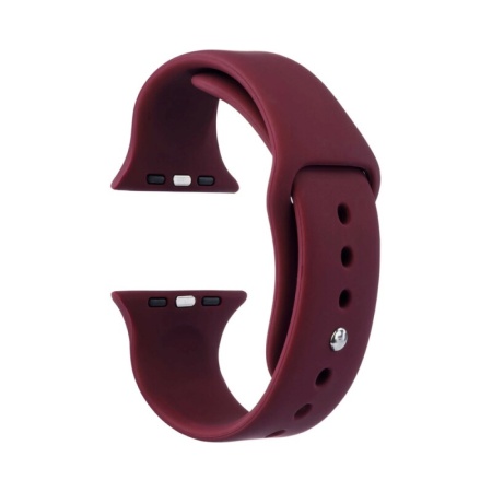 Ремешок силиконовый vlp Silicone Band для Apple Watch 38мм/40мм. Цвет: марсала
