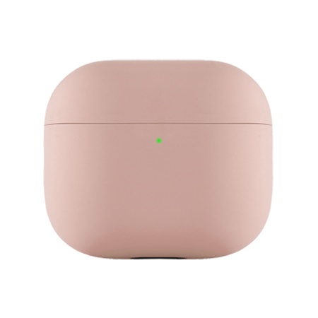 Чехол защитный Ubear для Airpods 3, усиленный силикон. Цвет: светло-розовый