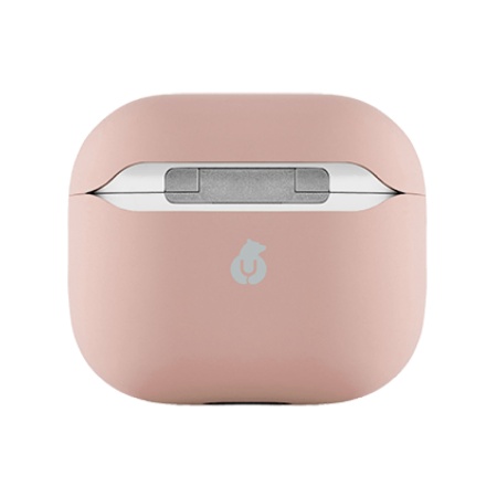 Чехол защитный Ubear для Airpods 3, усиленный силикон. Цвет: светло-розовый