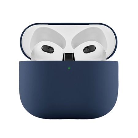 Чехол защитный Ubear для Airpods 3, усиленный силикон. Цвет: тёмно-синий