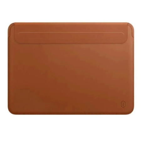 Чехол кожаный WIWU Skin New Pro 2 Leather Sleeve Skin Pro II для MacBook Pro 14". Цвет: коричневый