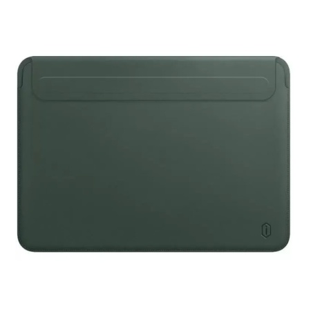 Чехол кожаный WIWU Skin New Pro 2 Leather Sleeve Skin Pro II для MacBook Pro 14". Цвет: зелёный