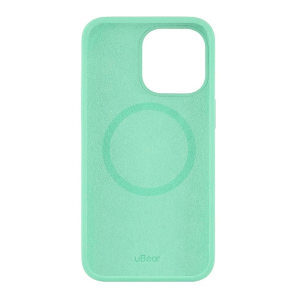 Чехол Ubear Touch Case для iPhone 13, софт-тач силикон. Цвет: светло-зелёный