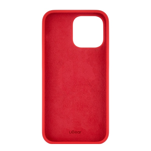 Чехол Ubear Touch Case для iPhone 14 Pro Max, софт-тач силикон. Цвет: красный