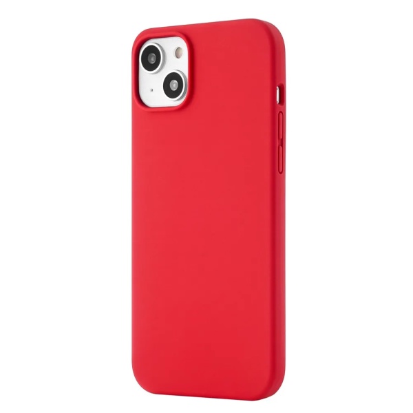 Чехол Ubear Touch Case для iPhone 14 Plus, софт-тач силикон. Цвет: красный