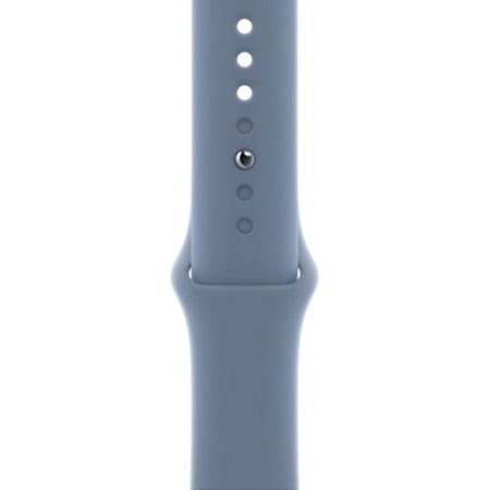 Спортивный ремешок Apple для Apple Watch 45мм, размер R. Цвет: "Графитный синий"