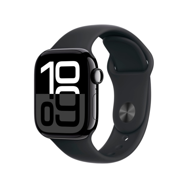 Apple Watch Series 10, 42мм, корпус из алюминия черного цвета