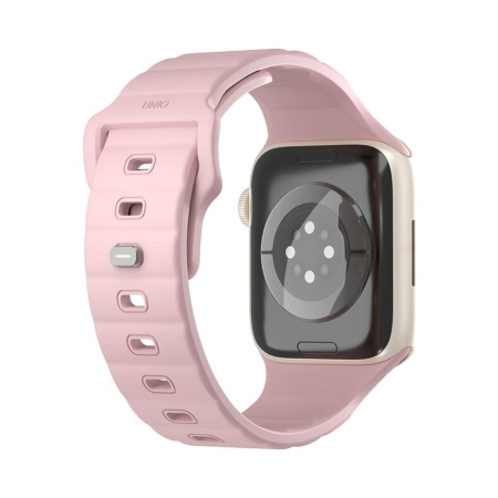 Ремешок силиконовый Uniq Stride FKM для Apple Watch 41мм/40мм/38мм. Цвет: розовый