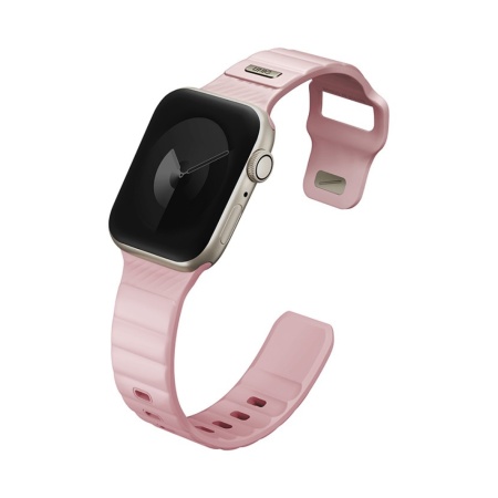 Ремешок силиконовый Uniq Stride FKM для Apple Watch 41мм/40мм/38мм. Цвет: розовый