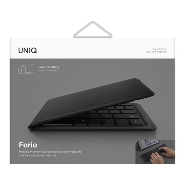 Беспроводная клавиатура Uniq FORIO Foldable Bluettoth Keyboard. Цвет: черный