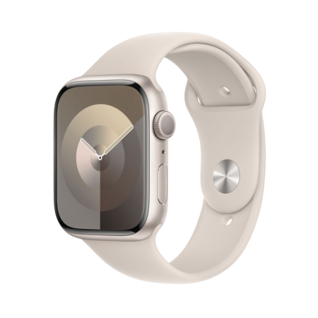 Apple Watch Series 9, 45мм, корпус из алюминия цвета "Сияющая звезда"