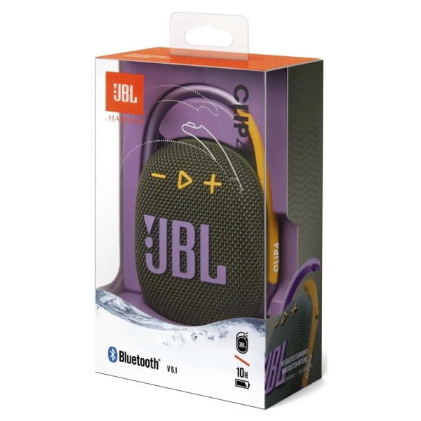 Акустическая система JBL Clip 4. Цвет: зеленый